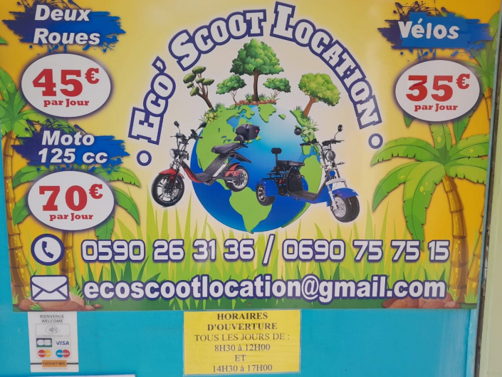ECO SCOOT LOCATION ANNUAIRE LES SAINTES TERRE DE HAUT